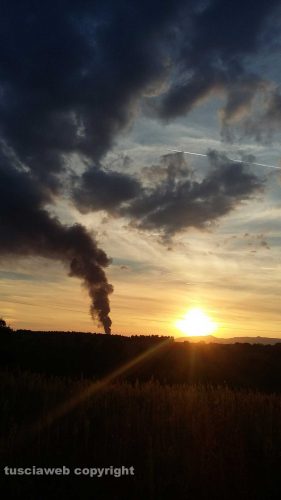 Incendio a Onano