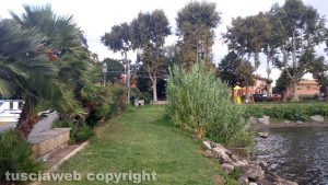Il posto in cui l'uomo stava pescando 