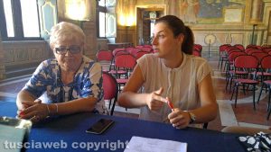 Viterbo - Le consigliere Minchella e Bizzarri