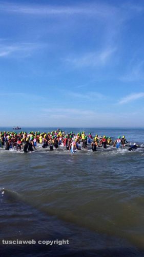 Tarquinia - Gara di triathlon al lido