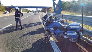 Polizia stradale in azione
