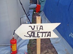 Terremoto - Apc Marta al campo d'accoglienza di Saletta