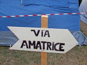 Terremoto - Apc Marta al campo d'accoglienza di Saletta