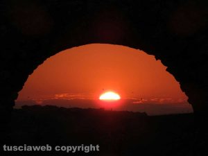 Il tramonto dell'equinozio