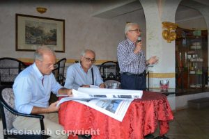 Bagnaia - La conferenza sulla Valle Pierina - L'architetto Massimo Gai, l'assessore Alvaro Ricci e il consigliere Arduino Troili