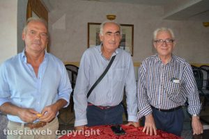 Bagnaia - L'architetto Massimo Gai, l'assessore Alvaro Ricci e il consigliere Arduino Troili