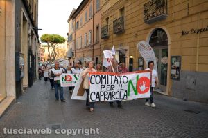 Viterbo - Il corteo per il no al referendum