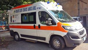 L'ambulanza intervenuta