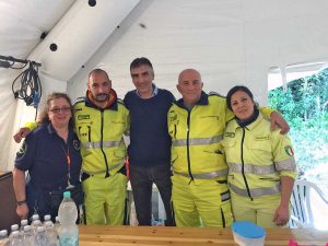 Una delegazione vignanellese in visita a Saletta