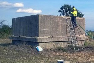 Bagnoregio - L'intervento dei vigili del fuoco alla cisterna
