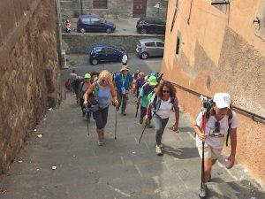 Via Francigena - L'arrivo dei pellegrini a Viterbo