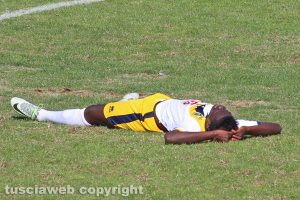 Sport - Calcio - Viterbese - La disperazione di Abou Diop