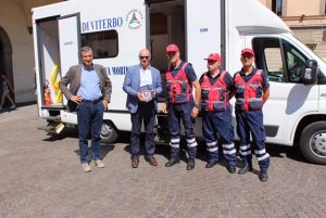 Il camper consegnato dalla Provincia