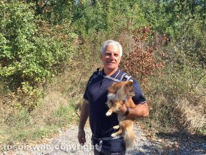 Massimo Mecarini in cammino sulle vie dell'esilio di santa Rosa