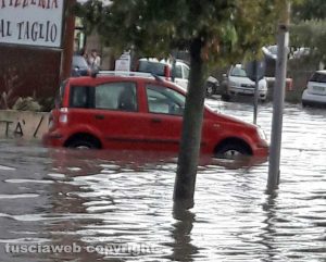 Maltempo - Viterbo - Circonvallazione allagata