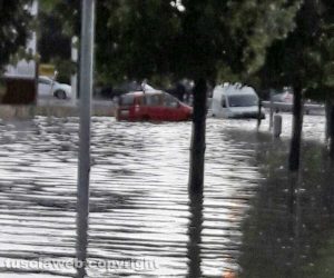 Maltempo - Viterbo - Circonvallazione allagata
