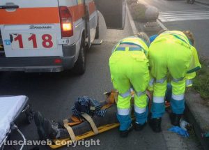 Viterbo - Piazzale Gramsci - Pedone investito mentre attraversava