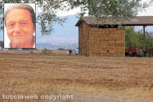 Omicidio di Tuscania – I Ris sul luogo del delitto - Nel riquadro Angelo Gianlorenzo
