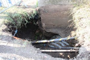 Viterbo - Maltempo - Sopralluogo in strada Bagni 