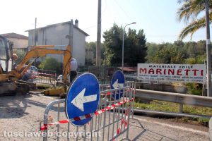 Viterbo - Maltempo - Sopralluogo in strada Bagni