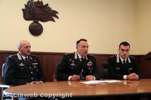 Il maggiore Giovanni Rizzo, il colonnello Mauro Conte e il capitano Federico Alfonso Lombardi