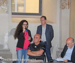 Viterbo - La project manager del progetto Chiara Frontini e il professor Roberto Cannata 