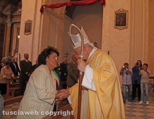 La prefetta Piermatti e il vescovo Fumagalli