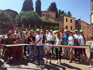 L'inaugurazione del cammino sulla Francigena