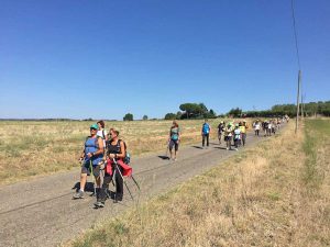 Via Francigena - L'arrivo dei pellegrini a Viterbo