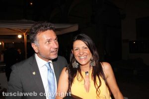 Viterbo - Santa Rosa da palazzo dei Priori - Gianmaria Santucci e la moglie Alessia Mancini