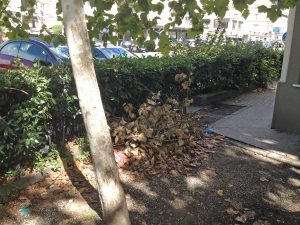 Viterbo - Il parcheggio in via del Pilastro