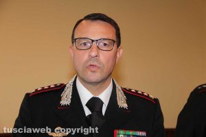 Il colonnello Giuseppe Palma, comandante provinciale dei carabinieri