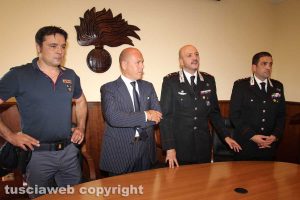 La conferenza stampa congiunta di carabinieri e polizia