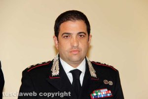 Il capitano Marcello Egidio, capo del nucleo investigativo dei carabinieri