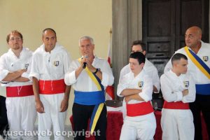 Viterbo - Santa Rosa - Il presidente del sodalizio dei facchini Massimo Mecarini