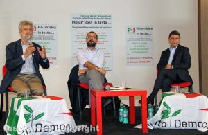 Cesare Damiano, Andrea Egidi e Alessandro Mazzoli