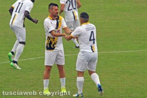 Sport - Calcio - Viterbese - Matias Cuffa e Michel Cruciani