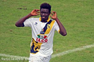 Sport - Calcio - Viterbese - L'esultanza di Abou Diop