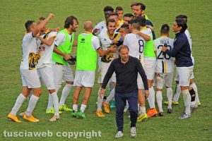 Sport - Calcio - Viterbese - La squadra a fine match