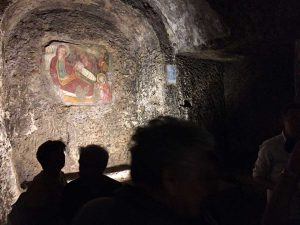 Sutri - Mitreo - Il cammino della via Francigena