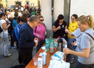 La colazione offerta dalla proloco di Vitorchiano 