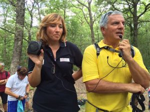 La guida Annarita Properzi insieme a Massimo Mecarini