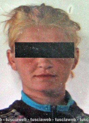 L'arrestata 30enne M.C.C.