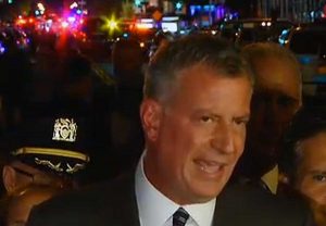 New York - Esplosione a Chelsea - Il sindaco Bill de Blasio