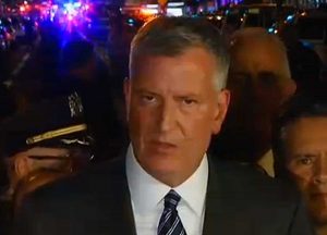 New York - Esplosione a Chelsea - Il sindaco Bill de Blasio