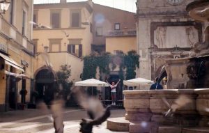 Lo spot Lavazza girato a Sutri con Agassi