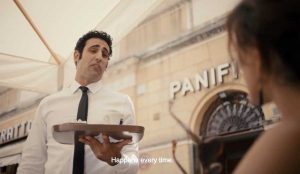 Lo spot Lavazza girato a Sutri con Agassi
