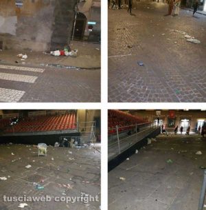 Viterbo - Santa Rosa - Rifiuti in giro per la città
