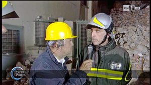 Terremoto nel centro Italia - Amatrice - Bruno Vespa e Luca Cari