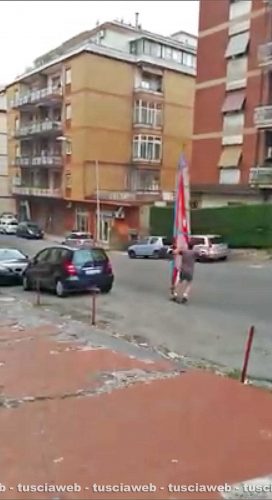Viterbo - Col windsurf in città